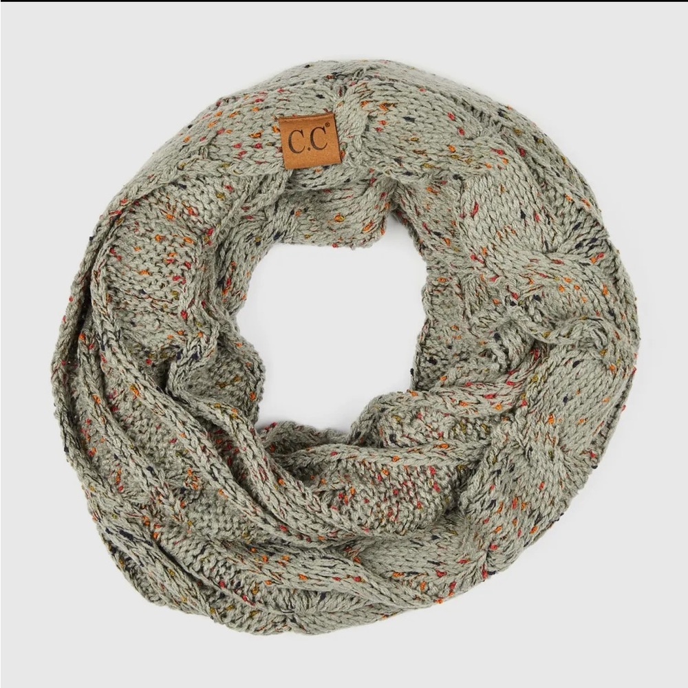 CC Confetti Infinity Scarf (Gray)
